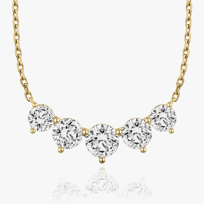 3.50 TC Round CVD F/VS Diamond Necklace