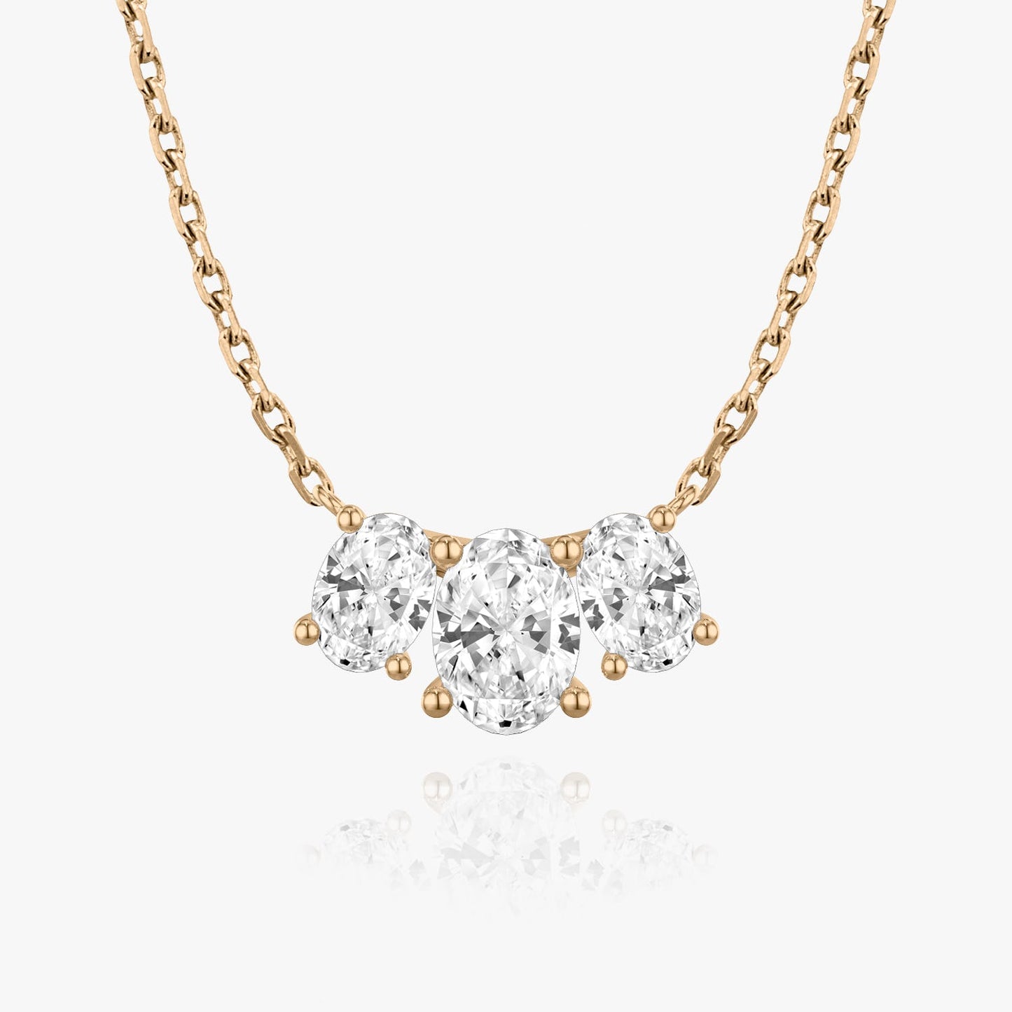 2.0 TC Oval CVD F/VS Diamond Necklace