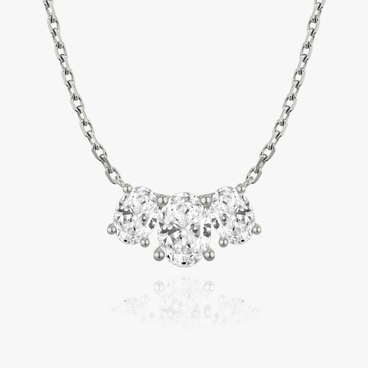 2.0 TC Oval CVD F/VS Diamond Necklace