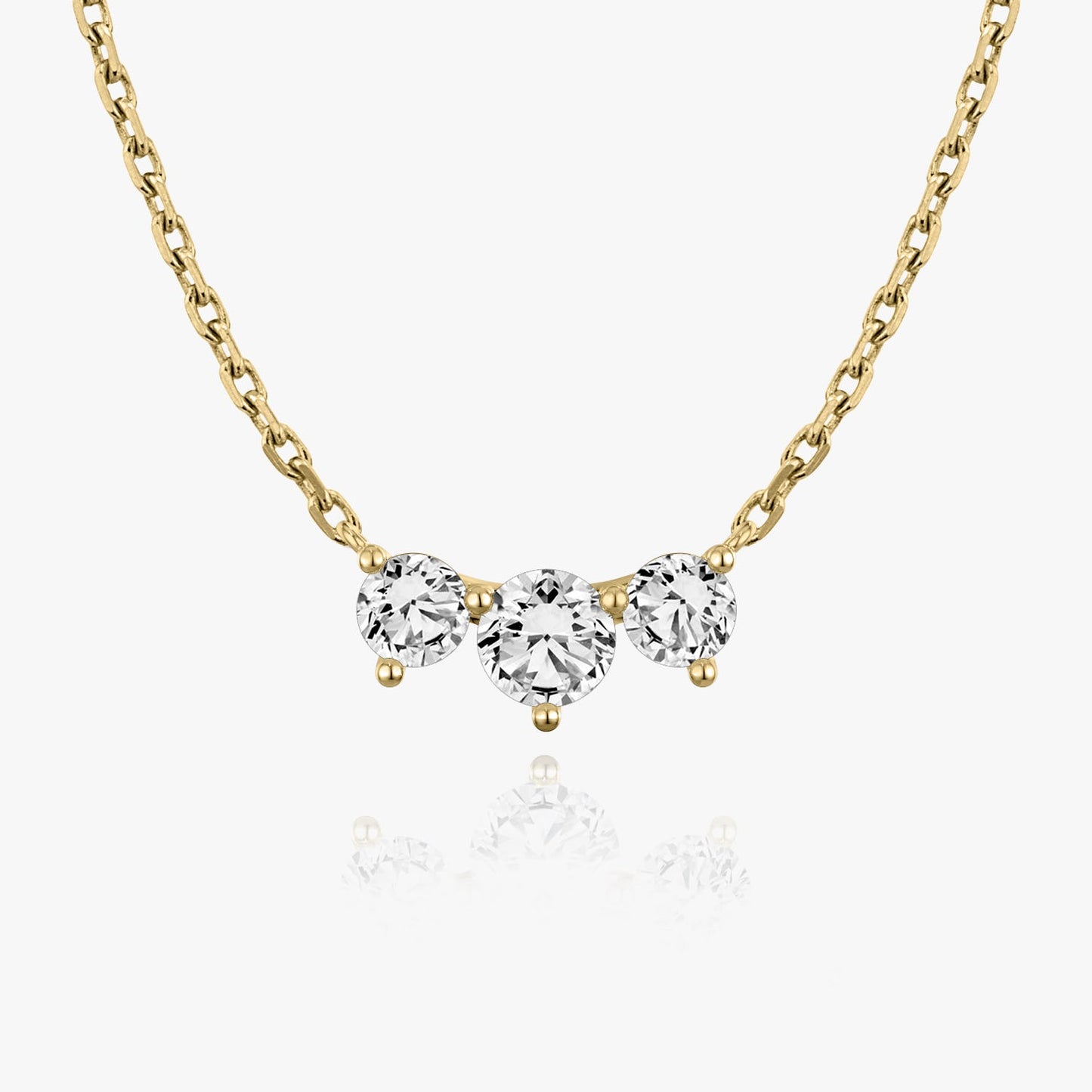 1.0 TCW Round CVD F/VS Diamond Necklace