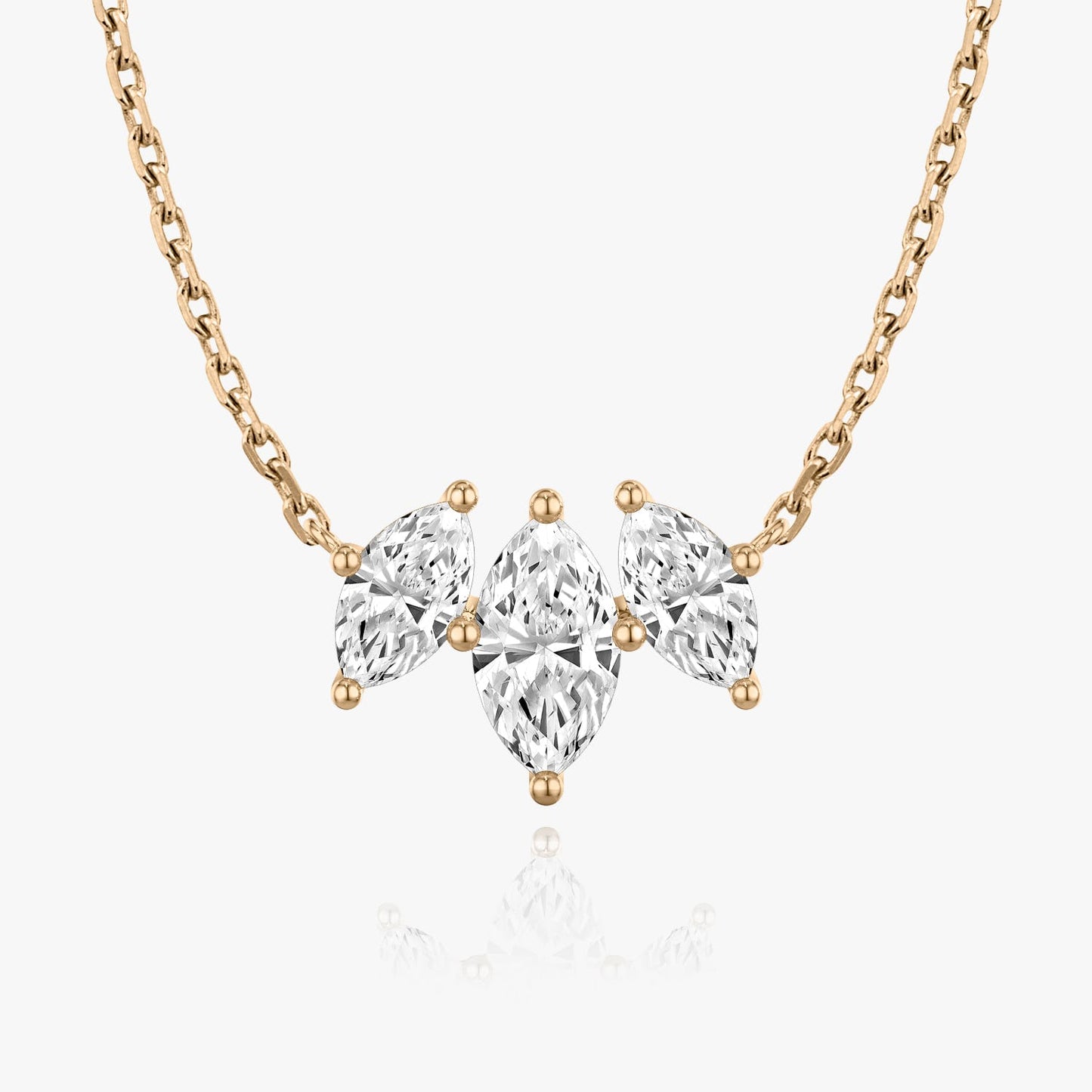 1.0 TCW Marquise CVD F/VS Diamond Necklace