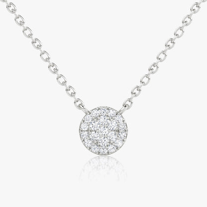 0.12 TCW Round CVD F/VS Diamond Necklace