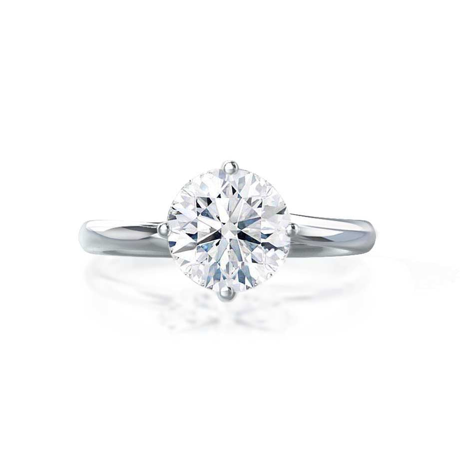 1.20 CT Round Solitaire CVD F/VVS1 Diamond Engagement Ring