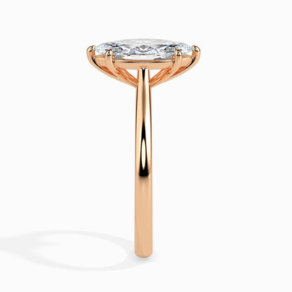 1ct Marquise F- VS Diamond Solitaire Engagement Ring
