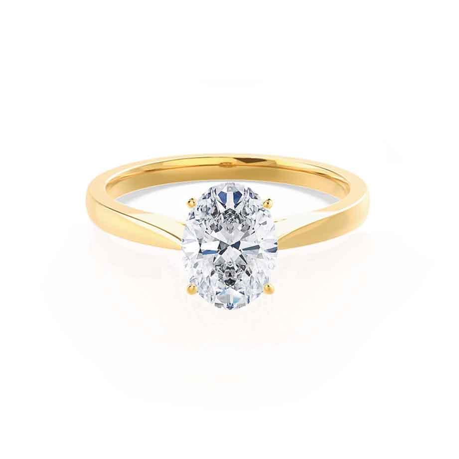 1.50 CT Oval Solitaire CVD F/VVS1 Diamond Engagement Ring