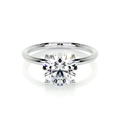 2.0 CT Round Solitaire CVD E/VS2 Diamond Engagement Ring