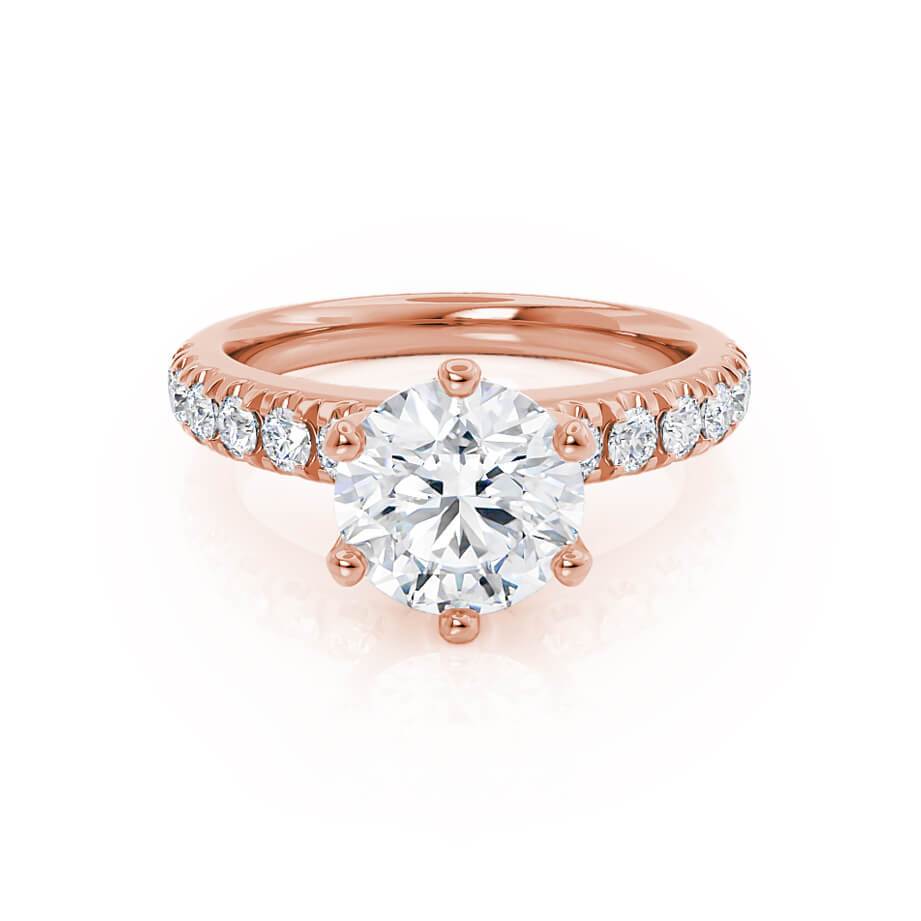 1.0 CT Round Solitaire CVD F/VVS2 Diamond Engagement Ring