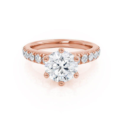 1.0 CT Round Solitaire CVD F/VVS2 Diamond Engagement Ring