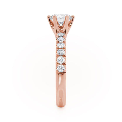 1.0 CT Round Solitaire CVD F/VVS2 Diamond Engagement Ring