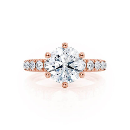 1.0 CT Round Solitaire CVD F/VVS2 Diamond Engagement Ring