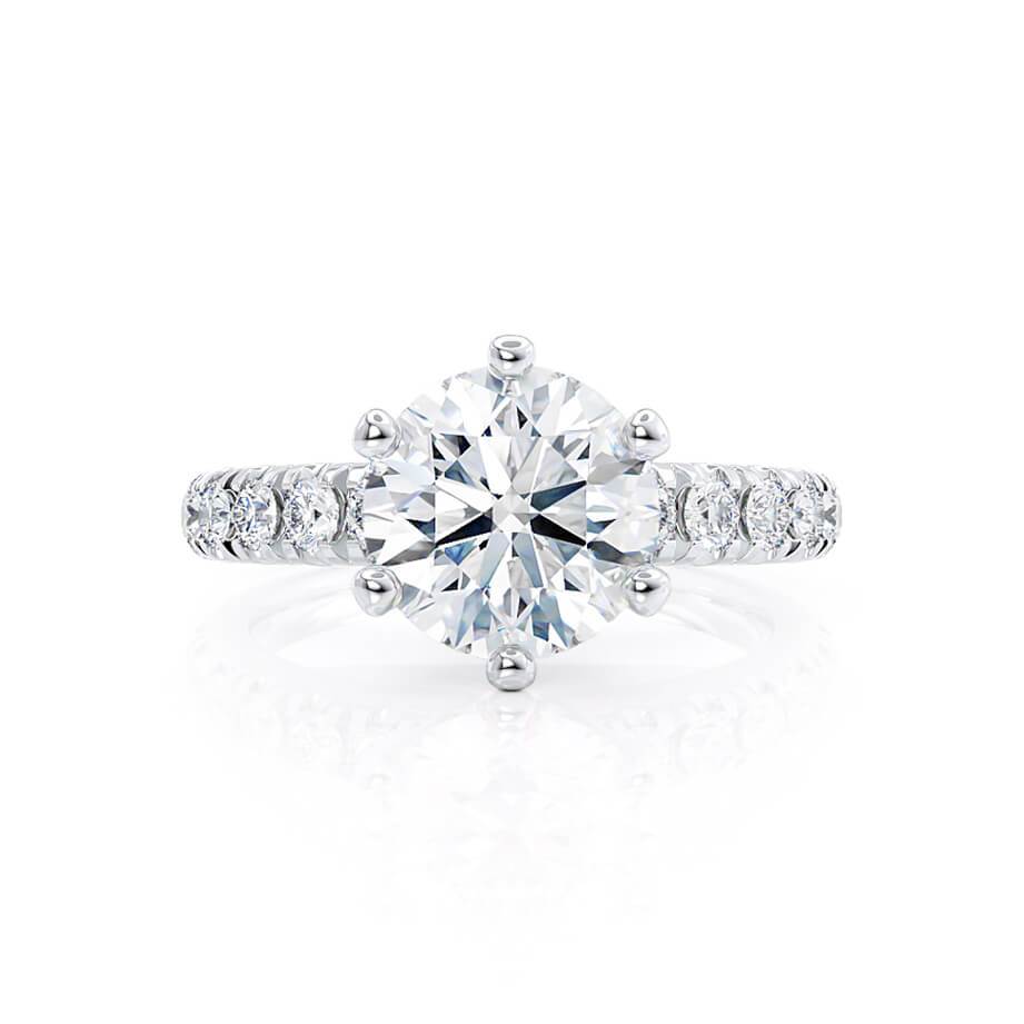 1.90 CT Round Solitaire CVD E/VS2 Diamond Engagement Ring