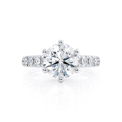 1.90 CT Round Solitaire CVD E/VS2 Diamond Engagement Ring
