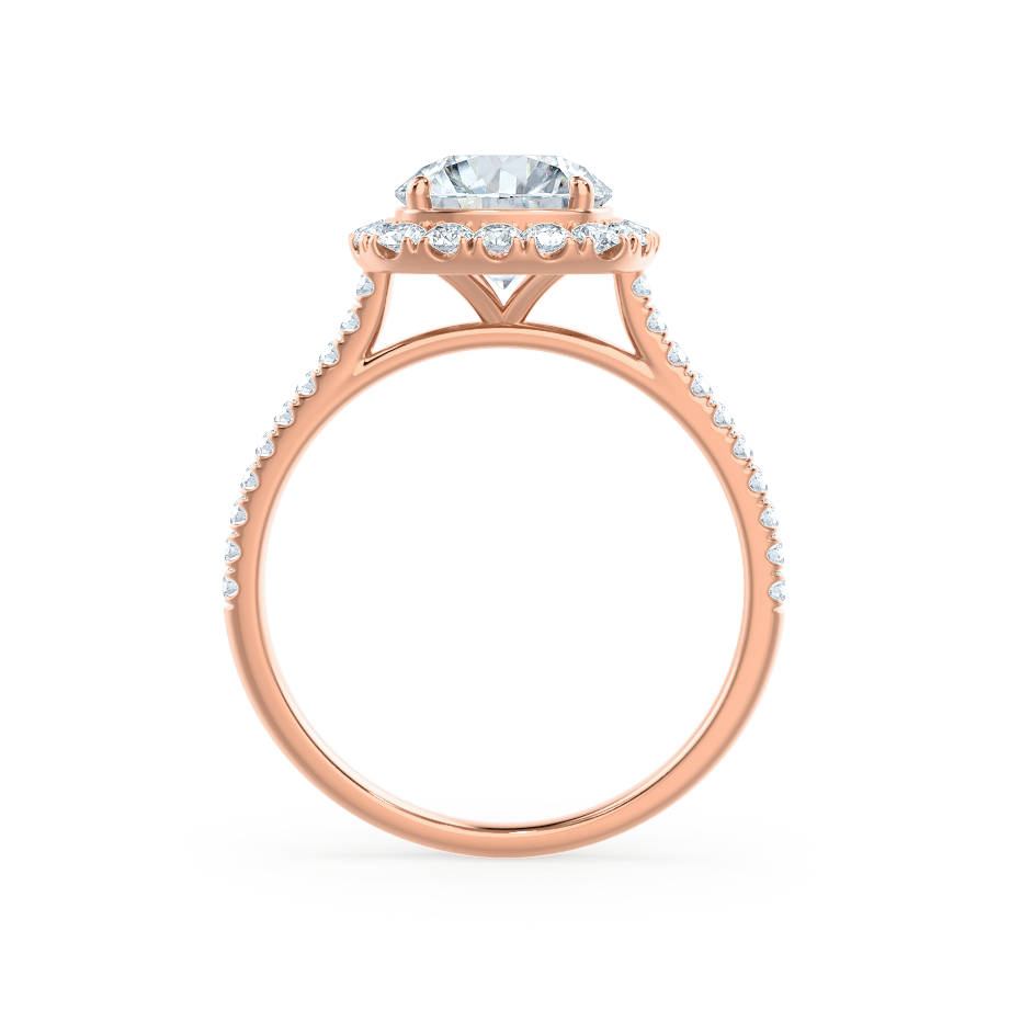 1.0 CT Cushion Halo CVD G/VVS1 Diamond Engagement Ring