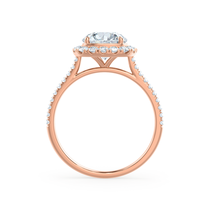 1.0 CT Cushion Halo CVD G/VVS1 Diamond Engagement Ring