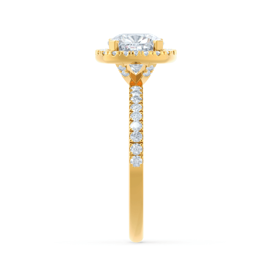 1.30 CT Cushion Halo CVD E/VS2 Diamond Engagement Ring