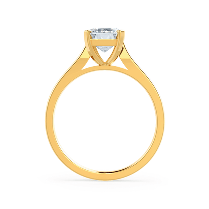 1.50 CT Emerald Solitaire CVD G/VVS2 Diamond Engagement Ring