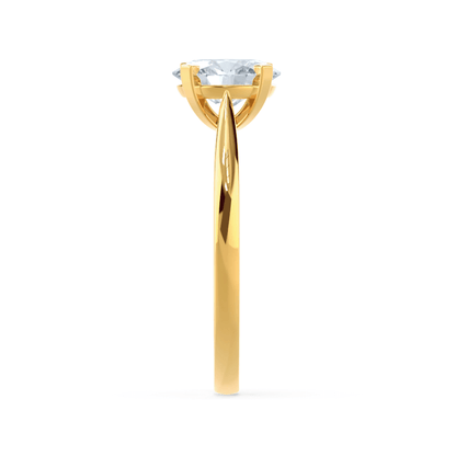 1.50 CT Oval Solitaire CVD F/VVS1 Diamond Engagement Ring