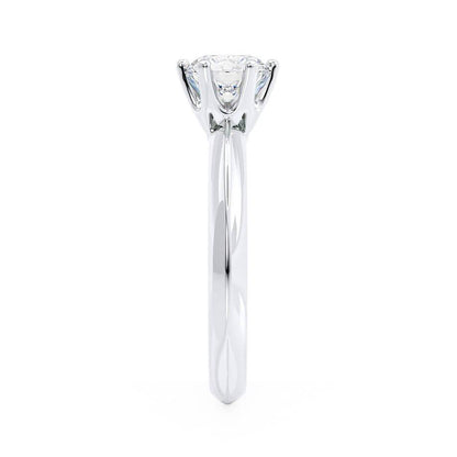 1.0 CT Round Solitaire CVD F/VVS1 Diamond Engagement Ring