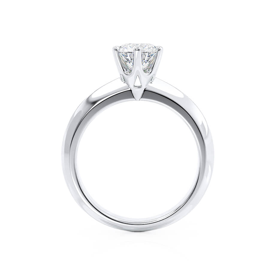1.0 CT Round Solitaire CVD F/VVS1 Diamond Engagement Ring