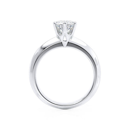 1.0 CT Round Solitaire CVD F/VVS1 Diamond Engagement Ring