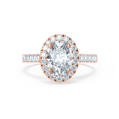 1.50 CT Oval Halo CVD G/VVS1 Diamond Engagement Ring