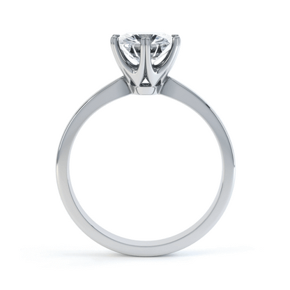 1.0 CT Round Solitaire CVD F/VS2 Diamond Engagement Ring