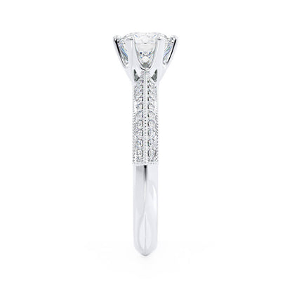1.0 CT Round Solitaire CVD E/VS1 Diamond Engagement Ring