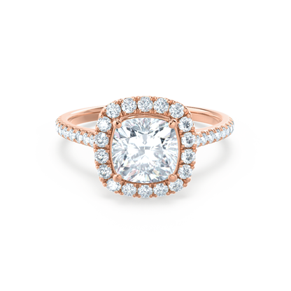 1.20 CT Cushion Halo CVD G/VVS1 Diamond Engagement Ring