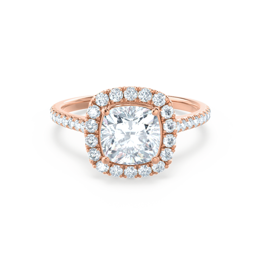 1.20 CT Cushion Halo CVD G/VVS1 Diamond Engagement Ring
