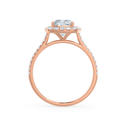 1.20 CT Cushion Halo CVD G/VVS1 Diamond Engagement Ring