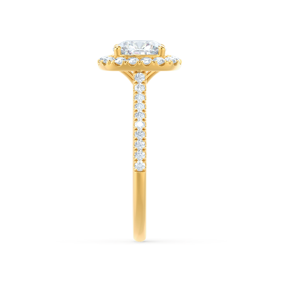 1.20 CT Cushion Halo CVD E/VVS2 Diamond Engagement Ring