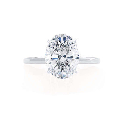 1.0 CT Oval Solitaire CVD G/VVS1 Diamond Engagement Ring