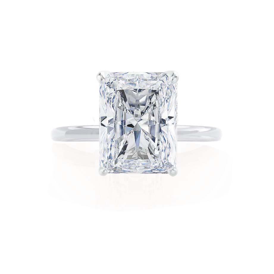 1.50 CT Radiant Solitaire CVD E/VS1 Diamond Engagement Ring