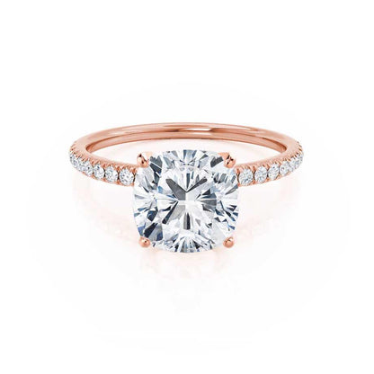 0.80 CT Cushion Solitaire CVD E/VS1 Diamond Engagement Ring