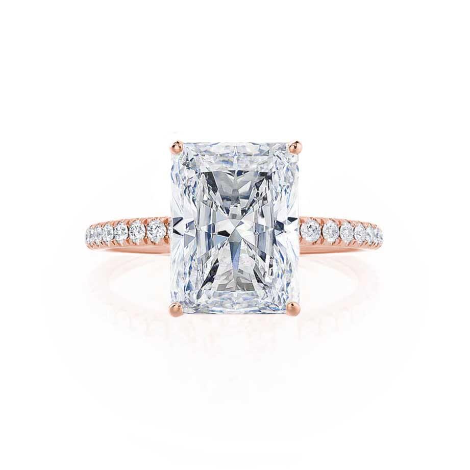 1.50 CT Radiant Solitaire CVD E/VS2 Diamond Engagement Ring