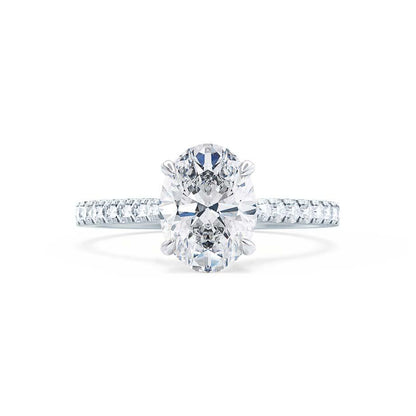 1.50 CT Oval Solitaire CVD F/VVS1 Diamond Engagement Ring