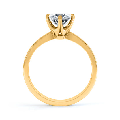 1.0 CT Round Solitaire CVD E/VVS1 Diamond Engagement Ring